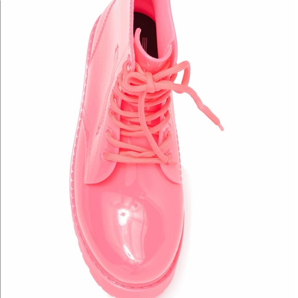 Jeffrey Campbell Pink Platform Rain Boot - Picture 4 of 5